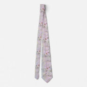 Élégante cravate Mariage rose et périphérique (Dos)