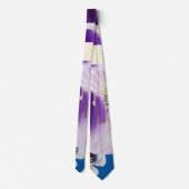 Elégante Cravate violette et blanche (Dos)