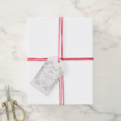 Elegante Cream Meadow Wildflower Bruiloft Dank u Cadeaulabel (Met Touw)