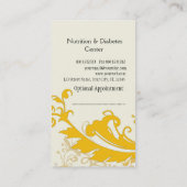 Elegante Creatieve Stijlvolle Bloemen Afsprakenkaartje (Achterkant)