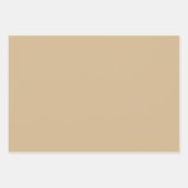 Elegante Crème/Beige/Tan Verpakkende Document Blad Inpakpapier Vel (Voorkant 3)