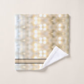 Elégante Crème Blanche blanche Lumières Chic Moder (Gant de toilette)