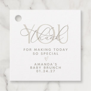 Elegante Crème Kleurige Dank Je Wel Bedankjes Labels