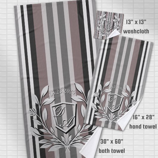 Elégante Crête Tons Terre Brown Savannah Stripes