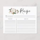 Elégante Cuisine Florale Recettes Cartes (Devant)