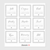 Élégante cuisine moderne étanche Étiquette de boca (Feuille)