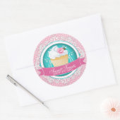 Elegante Cupcake Bakery Box Stickers (Envelop)