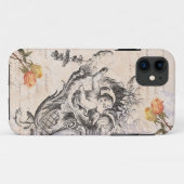 Elegante  Cupido, Rozen en barokke wervelingen Case-Mate iPhone Case (Achterkant (horizontaal))