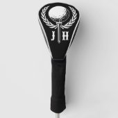 Elegante Custom Golf Monogram Design Golf Head Cov Golfheadcover (Voorkant)