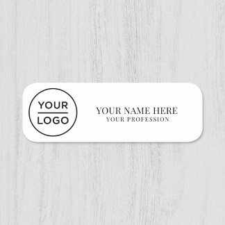 Elegante custom Logo Medewerker magnetisch, veilig Naamplaatje