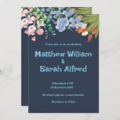 Elegante Custom Wedding Invitation Kaart (Voorkant / Achterkant)