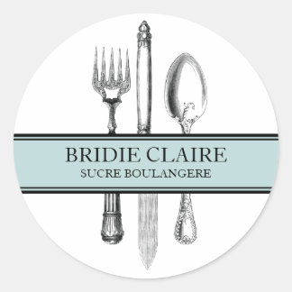 Elegante Cuterly Grote Ronde Stickers