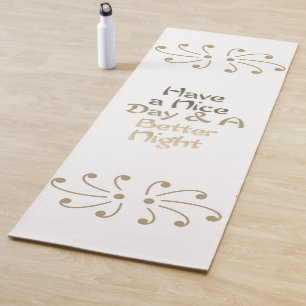 Elegante dagelijkse affirmatie yogamat: "Heb een f Yogamat