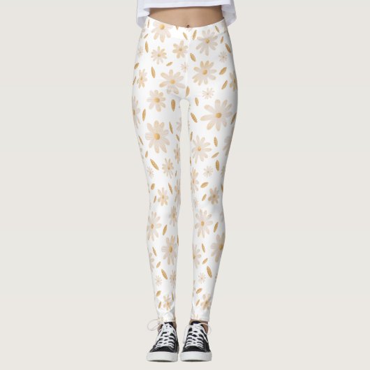 Elegante Daisy Hues Leggings (Voorkant)
