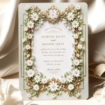 Elegante Daisy met Faux Gold Details Huwelijk