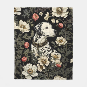 Elegante Dalmatiër William Morris geïnspireerd Fleece Deken