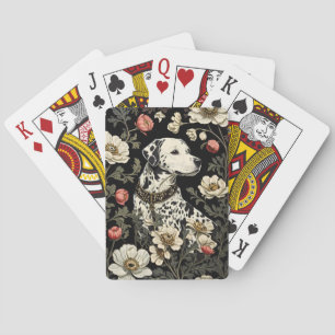 Elegante Dalmatiër William Morris geïnspireerd Pokerkaarten