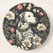 Elegante Dalmatiër William Morris geïnspireerd Zandsteen Onderzetter (Voorkant)