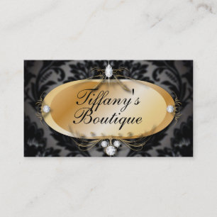 Elegante Damask Mode Visitekaartjes