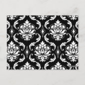 Elegante Damask Trouwtafel Namen Kaarten Devotie (Achterkant)