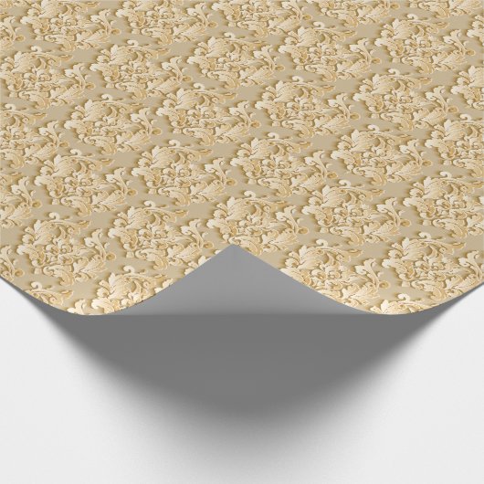 Elegante damast patroontextuur cadeaupapier (Hoek)