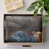 Elegante dame baas met Tattoo en draak decoupage Tissuepapier (Geschenk)