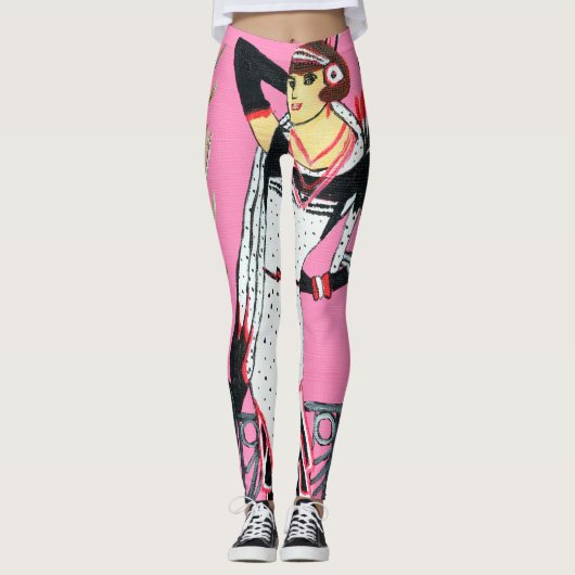 Elegante dame leggings (Voorkant)