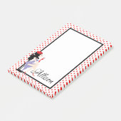 Elegante Dame Post-it® Notes (Schuin)