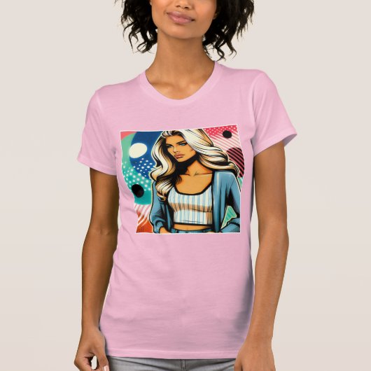 Elegante Dame T-shirt (Voorkant)