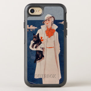 Elegante  dame uit de jaren dertig in White Scotti OtterBox Symmetry iPhone 8/7 Hoesje