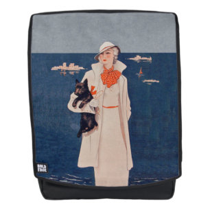 Elegante dame van Ocean Holding Scotty Dog Rugtassen