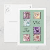 Elegante dames briefkaart (Voorkant / Achterkant)