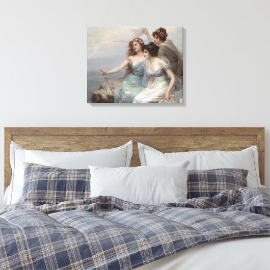  elegante dames canvas afdruk (Insitu (Slaapkamer))