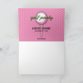 Elegante Dames Golf Feest Design (Binnen)