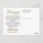 Elegante Dank Briefkaart (Achterkant)