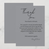 Elegante dankkaart bedankkaart (Voorkant / Achterkant)