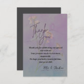 Elegante Dankkaart Bedankkaart (Voorkant / Achterkant)