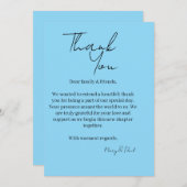 Elegante Dankkaart Bedankkaart (Voorkant / Achterkant)