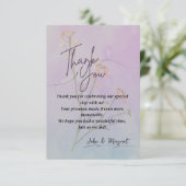 Elegante Dankkaart Bedankkaart (Staand voorkant)