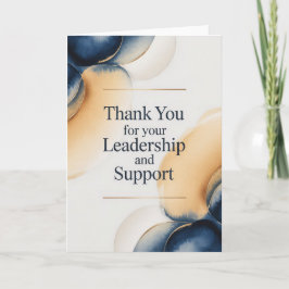 Elegante dankkaart voor baas kaart