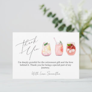 Elegante Dankkaart Voor Pensioen Geschenken