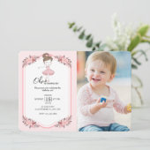 Elegante danseres |Roze verjaardagsfeestje voor me Kaart (Staand voorkant)