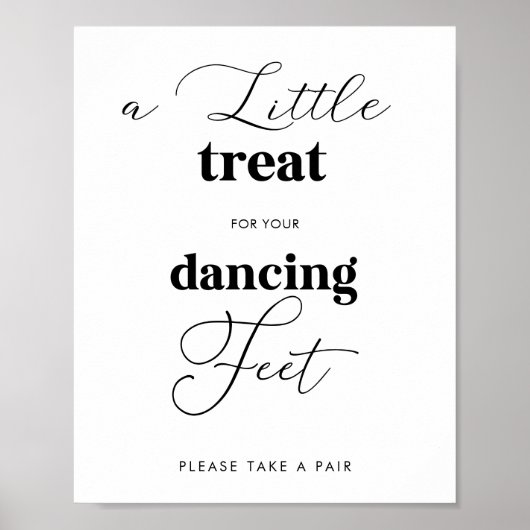 Elegante dansschoenen bruiloft bord poster (Voorkant)