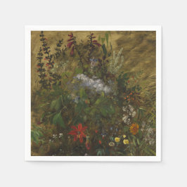 Elegante Dark Floral Servet