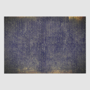 Elegante  Dark Indigo Handgeschreven Letter Tissuepapier