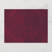 Elegante Dark Moody Bloemen Gotische bruiloft Deta Informatiekaartje (Achterkant)