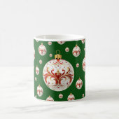 Elegante decoratieve botanische vakantie Kerstmis Koffiemok (Center)