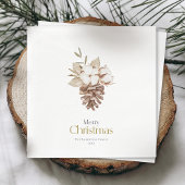 Elegante decoratieve servetten met winterthema