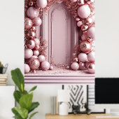 Élégante Décoration Balloon Rose (Bureau à domicile)