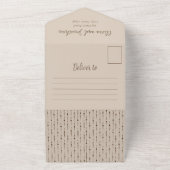 Elégante décoration beige tout en un Faire-part de (Dehors)